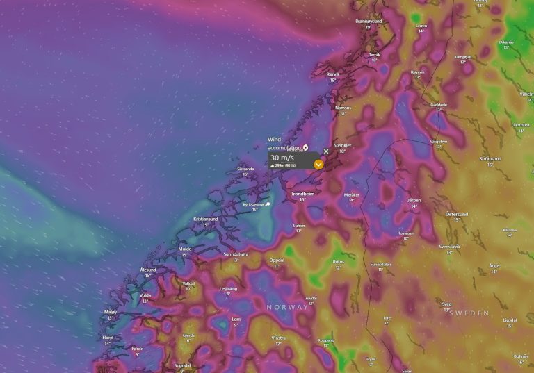 Storm August Midt-Norge